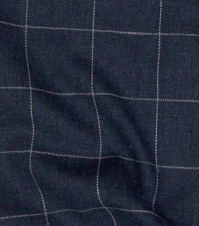 Chemise en flanelle à grands carreaux bleus