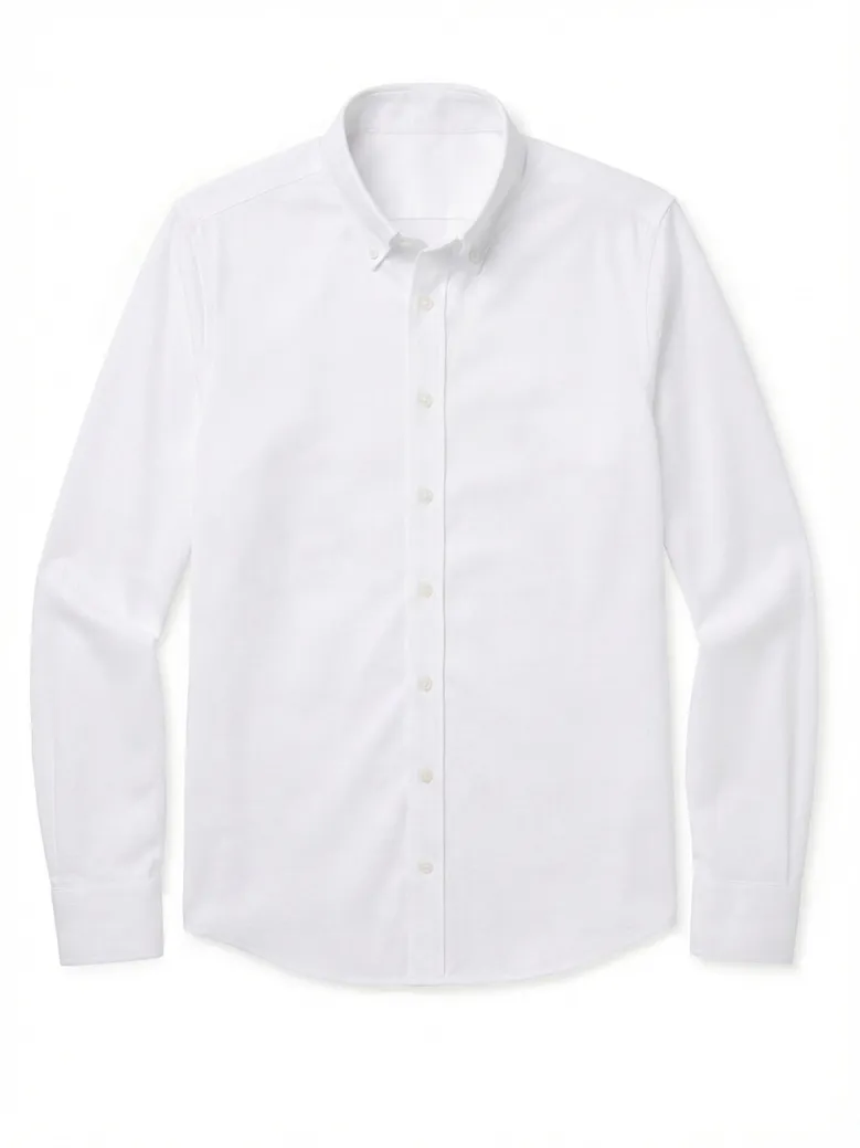 Chemise en Oxford sport blanc uni