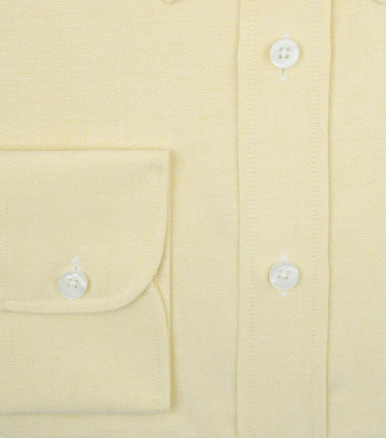 Chemise en Oxford uni Jaune
