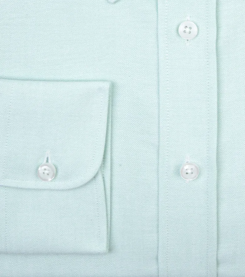 Chemise en Oxford uni vert