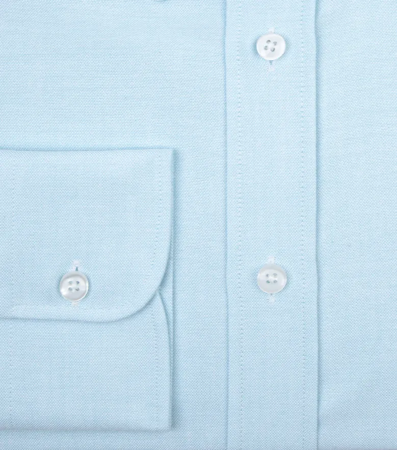 Chemise en Oxford uni bleu