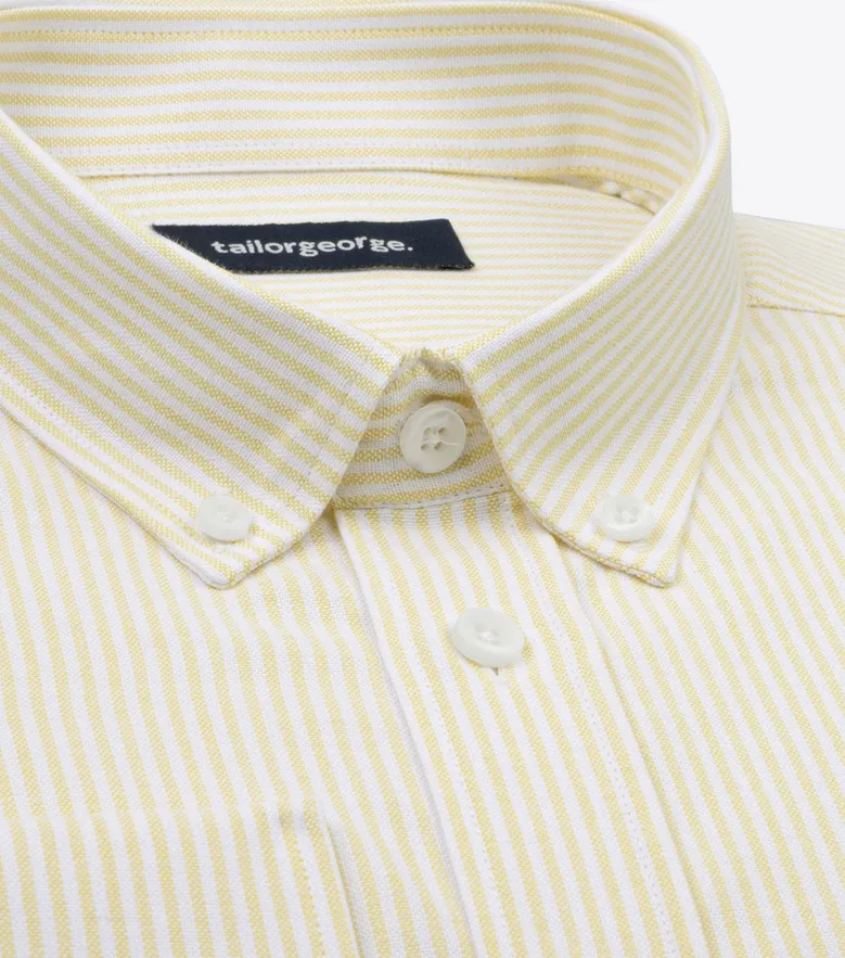 Chemise en Oxford à rayures Jaune