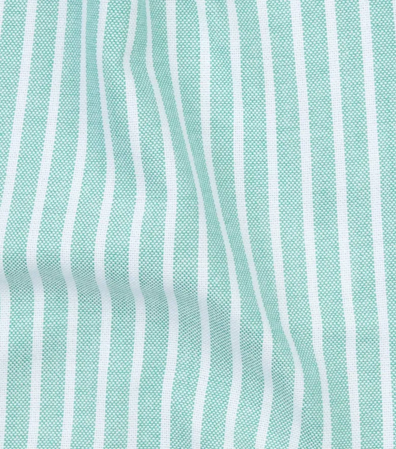Chemise en Oxford à rayures vert