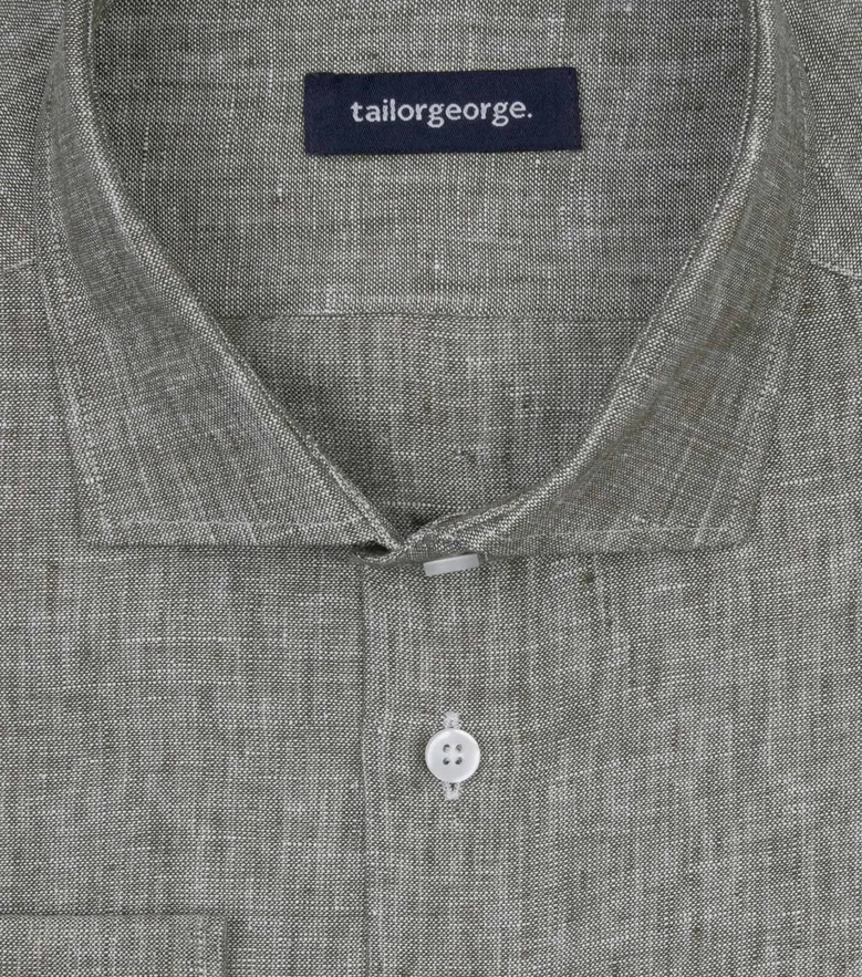 Chemise en lin épais