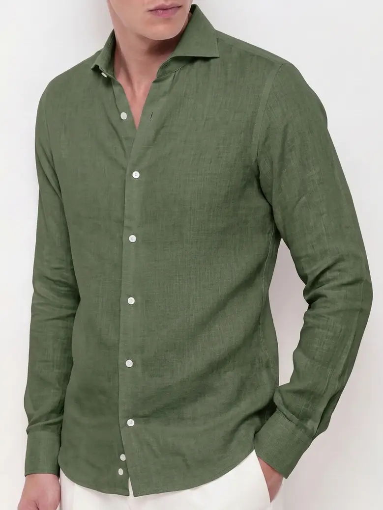 Chemise en lin épais
