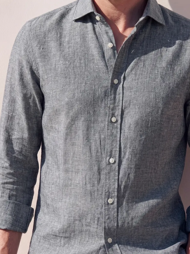 Chemise en lin épais