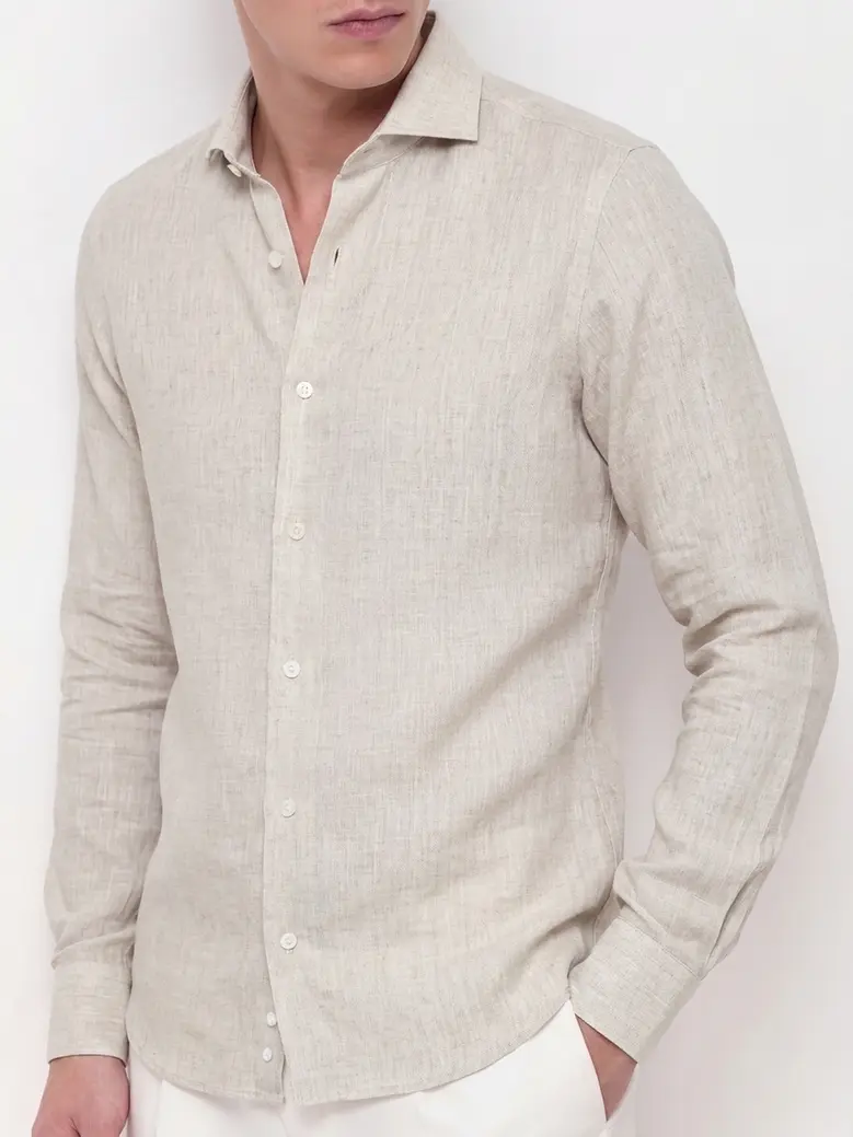 Chemise en lin épais