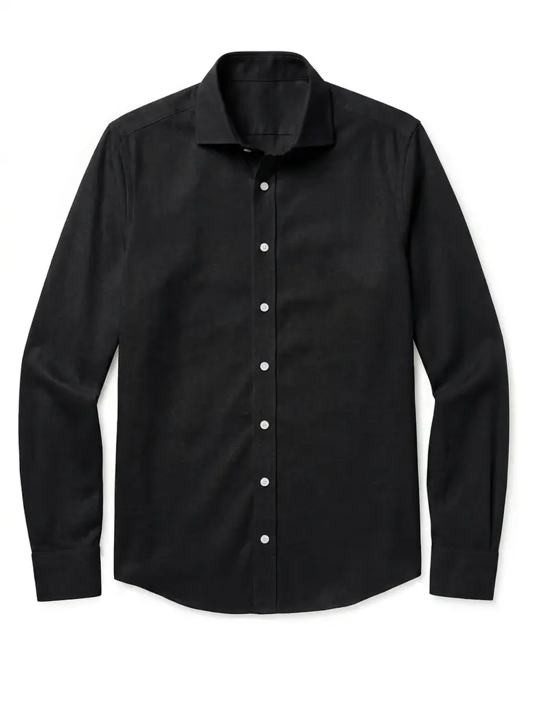 Chemise en Lin uni noir