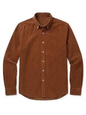 Chemise en velours côtelé épais