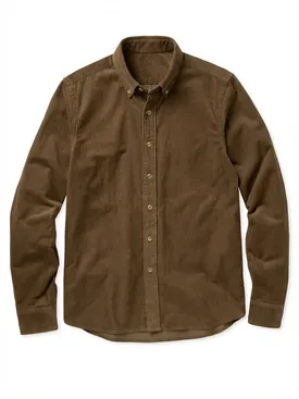 Chemise en velours côtelé épais