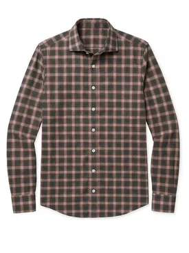 Chemise en flanelle à carreaux verts